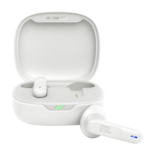 JBL Vibe Flex - White - True wireless earbuds - Hero